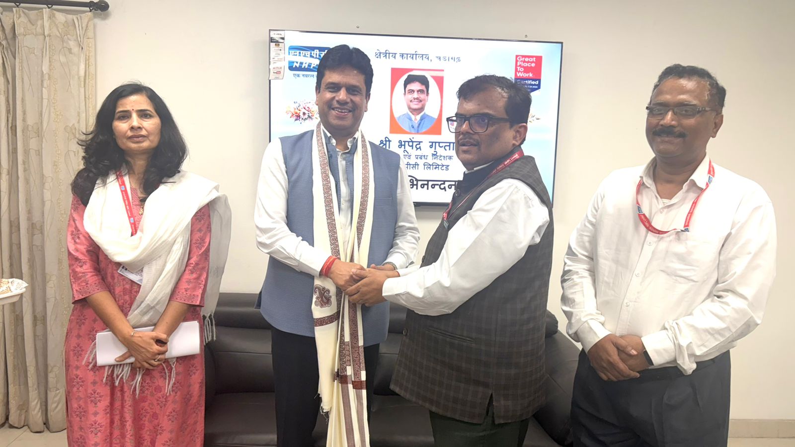 एनएचपीसी के अध्यक्ष एवं प्रबंध निदेशक ने किया क्षेत्रीय कार्यालय चंडीगढ़ का दौरा